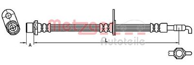 Brake Hose METZGER 4110780