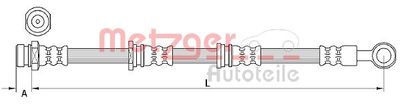 Brake Hose METZGER 4110917