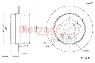 Brake Disc METZGER 6110041