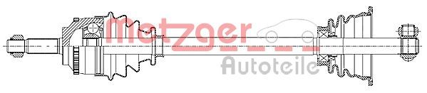 METZGER 7210025 Drive Shaft