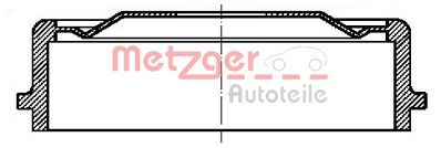 Brake Drum METZGER BT 635