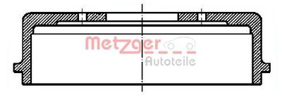 Brake Drum METZGER BT 1053