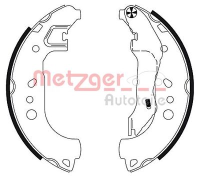 Brake Shoe Set METZGER MG 132