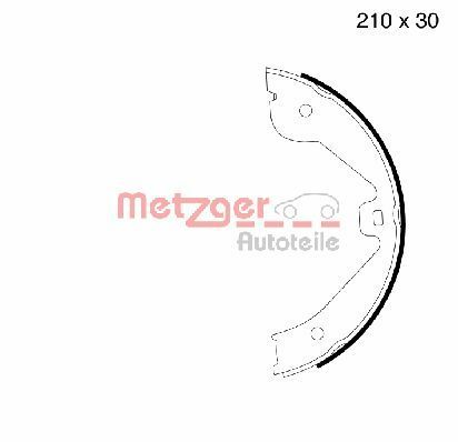 METZGER MG 790 Brake Shoe Set, parking brake