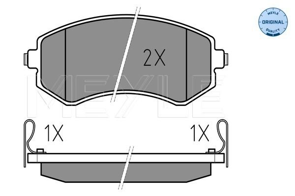 MEYLE 025 235 0216/W Brake Pad Set, disc brake