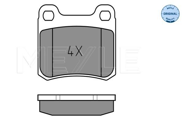 MEYLE 025 206 8713 Brake Pad Set, disc brake