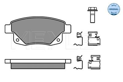 Brake Pad Set, disc brake MEYLE 025 244 8617/W