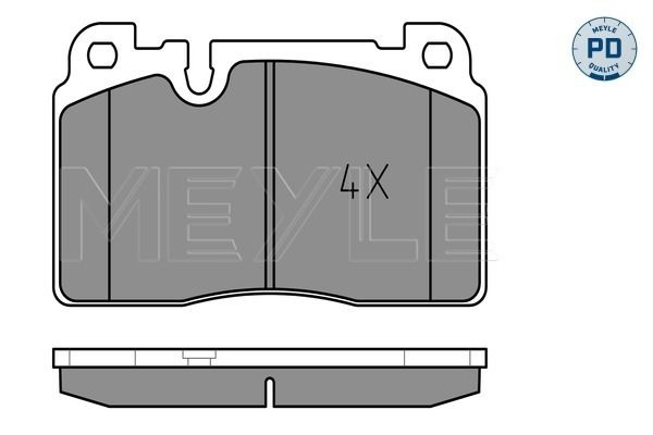 MEYLE 025 256 4316/PD Brake Pad Set, disc brake