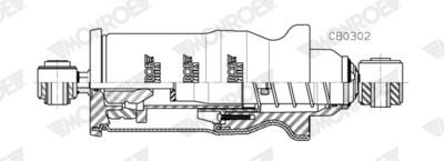 Shock Absorber, driver cab suspension MONROE CB0302