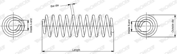 MONROE SE0042 Suspension Spring