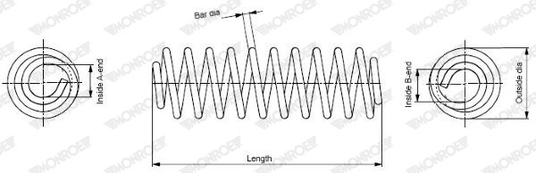 MONROE SE2801 Suspension Spring