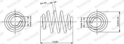 Suspension Spring MONROE SN0406