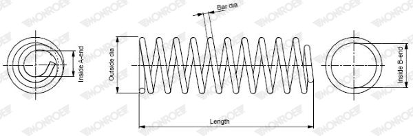 MONROE SP0006 Suspension Spring