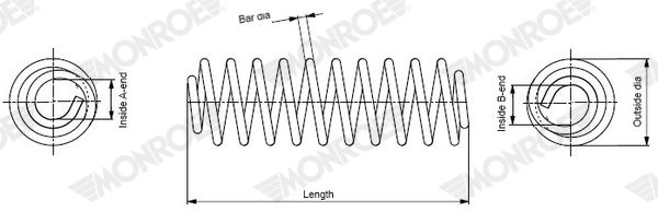 MONROE SP4364 Suspension Spring