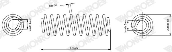 MONROE SP4366 Suspension Spring