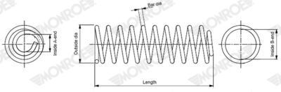 Suspension Spring MONROE SP4387