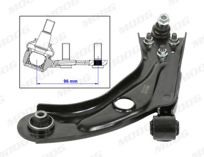 Control/Trailing Arm, wheel suspension MOOG PE-WP-14685