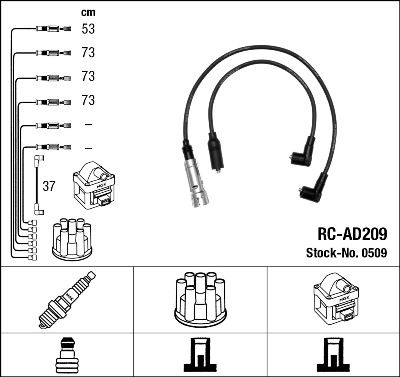 NGK 0509 Ignition Cable Kit