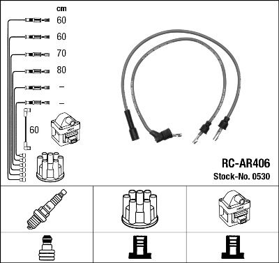 NGK 0530 Ignition Cable Kit