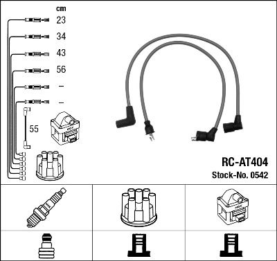 Ignition Cable Kit NGK 0542