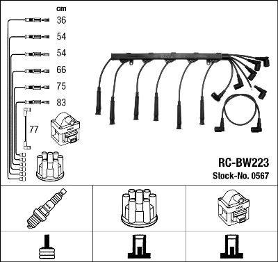 NGK 0567 Ignition Cable Kit