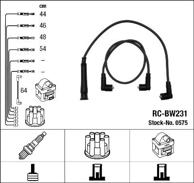 Ignition Cable Kit NGK 0575