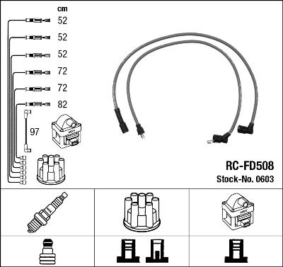 Ignition Cable Kit NGK 0603