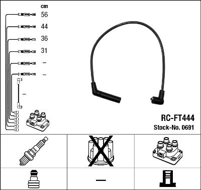 NGK 0691 Ignition Cable Kit