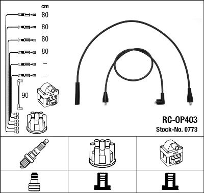 NGK 0773 Ignition Cable Kit