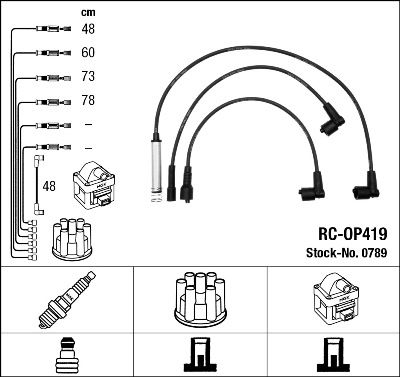 Ignition Cable Kit NGK 0789