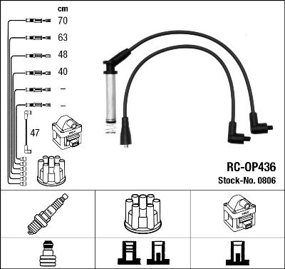 NGK 0806 Ignition Cable Kit