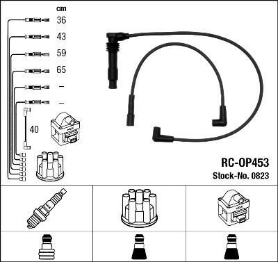 Ignition Cable Kit NGK 0823