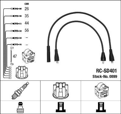 Ignition Cable Kit NGK 0899