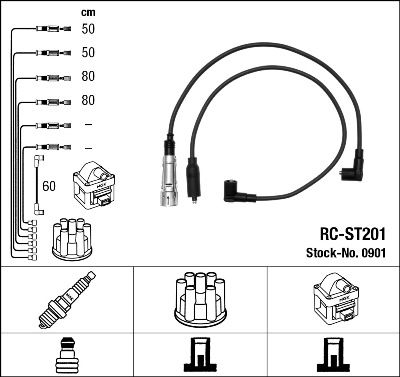 NGK 0901 Ignition Cable Kit