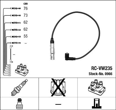 Ignition Cable Kit NGK 0966