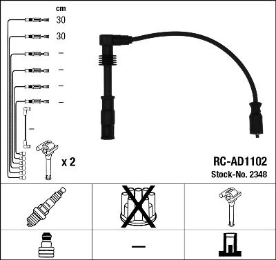 NGK 2348 Ignition Cable Kit