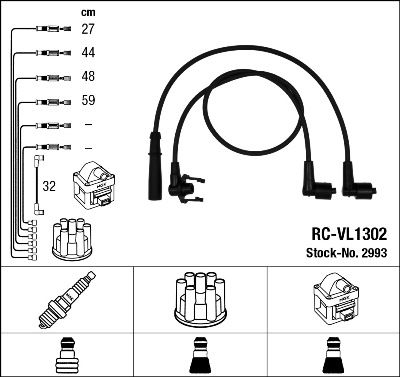 NGK 2993 Ignition Cable Kit