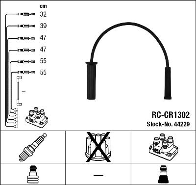 NGK 44229 Ignition Cable Kit