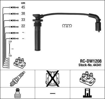 NGK 44341 Ignition Cable Kit