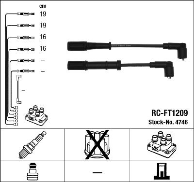 NGK 4746 Ignition Cable Kit