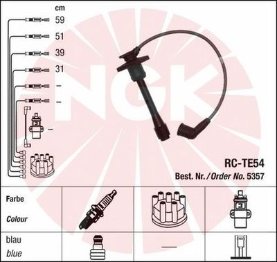 Ignition Cable Kit NGK 5357