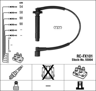Ignition Cable Kit NGK 55004