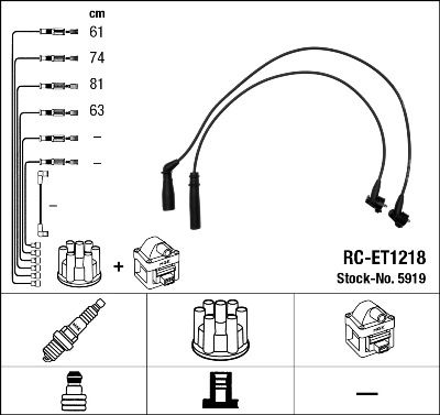 Ignition Cable Kit NGK 5919