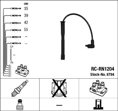 NGK 6794 Ignition Cable Kit