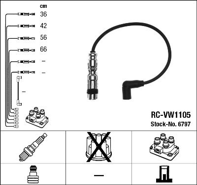 NGK 6797 Ignition Cable Kit