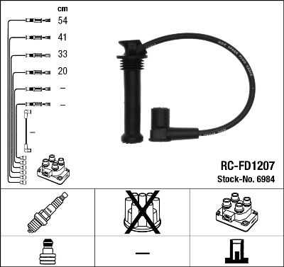 NGK 6984 Ignition Cable Kit