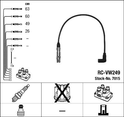 NGK 7015 Ignition Cable Kit