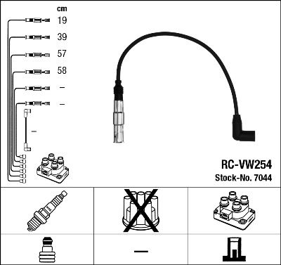 NGK 7044 Ignition Cable Kit