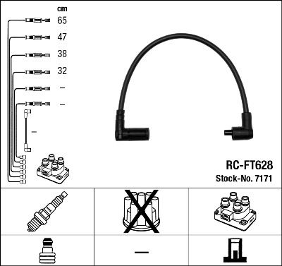 Ignition Cable Kit NGK 7171