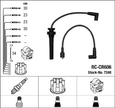 Ignition Cable Kit NGK 7248